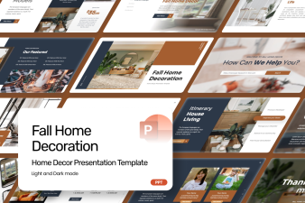 Fall Home Decoration PowerPoint Template